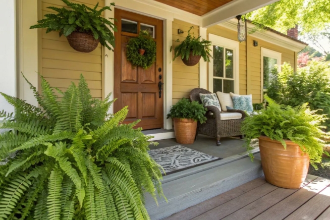 15+ Stylish Portico Over Front Door Ideas