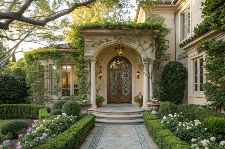19+ Stylish Sage Green House Front Door Color Ideas
