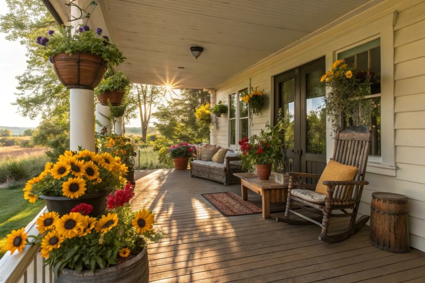 20+ Charming French Country Porch Ideas