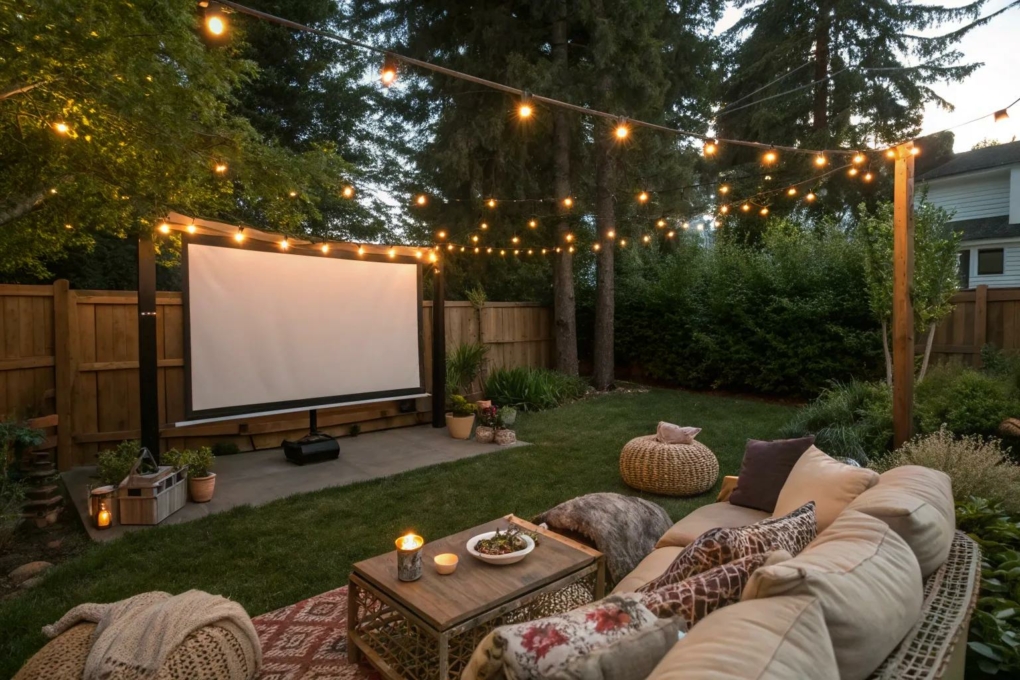 13+ Cozy Outdoor Movie Night Ideas