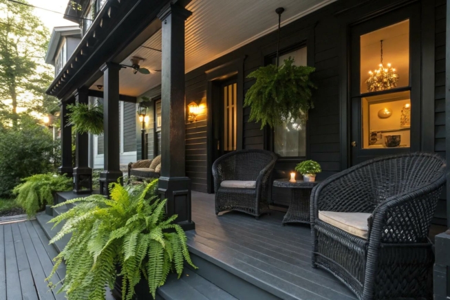15+ Inspiring Black Porch Ideas to Elevate Your Home