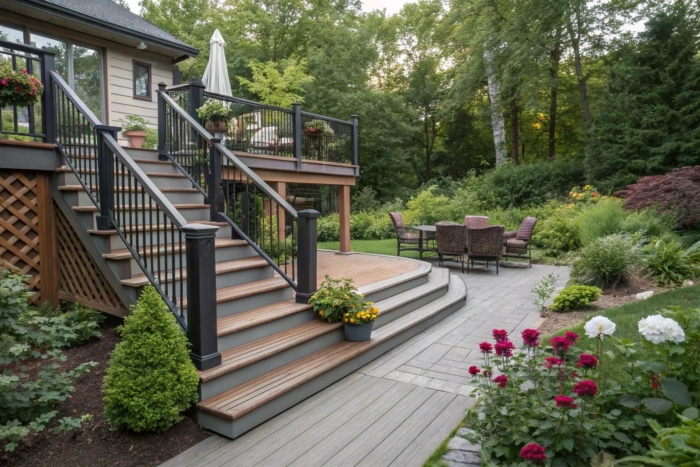 13+ Charming Small Decks with Ramps and Stairs Ideas