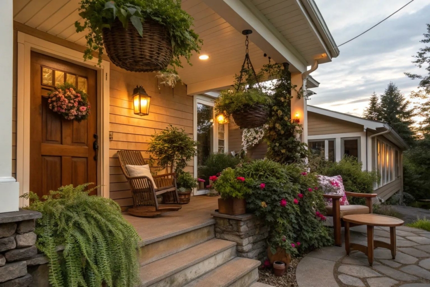 14+ Inspiring Front Porch Hanging Plants Ideas