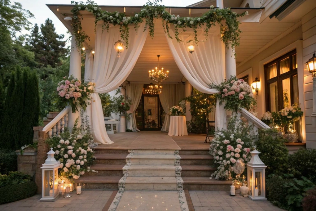 16+ Charming Front Porch Wedding Decoration Ideas
