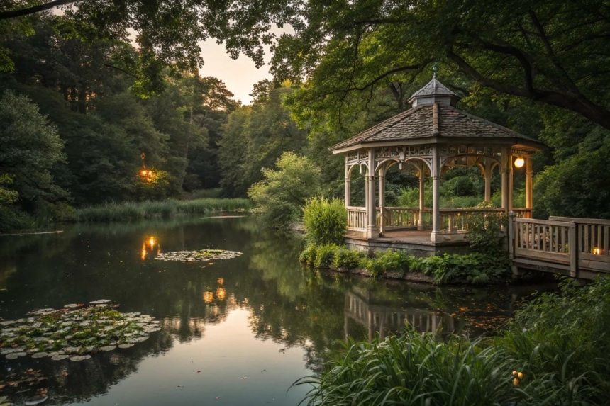 17+ Inspiring Pond Gazebo Ideas for Your Backyard
