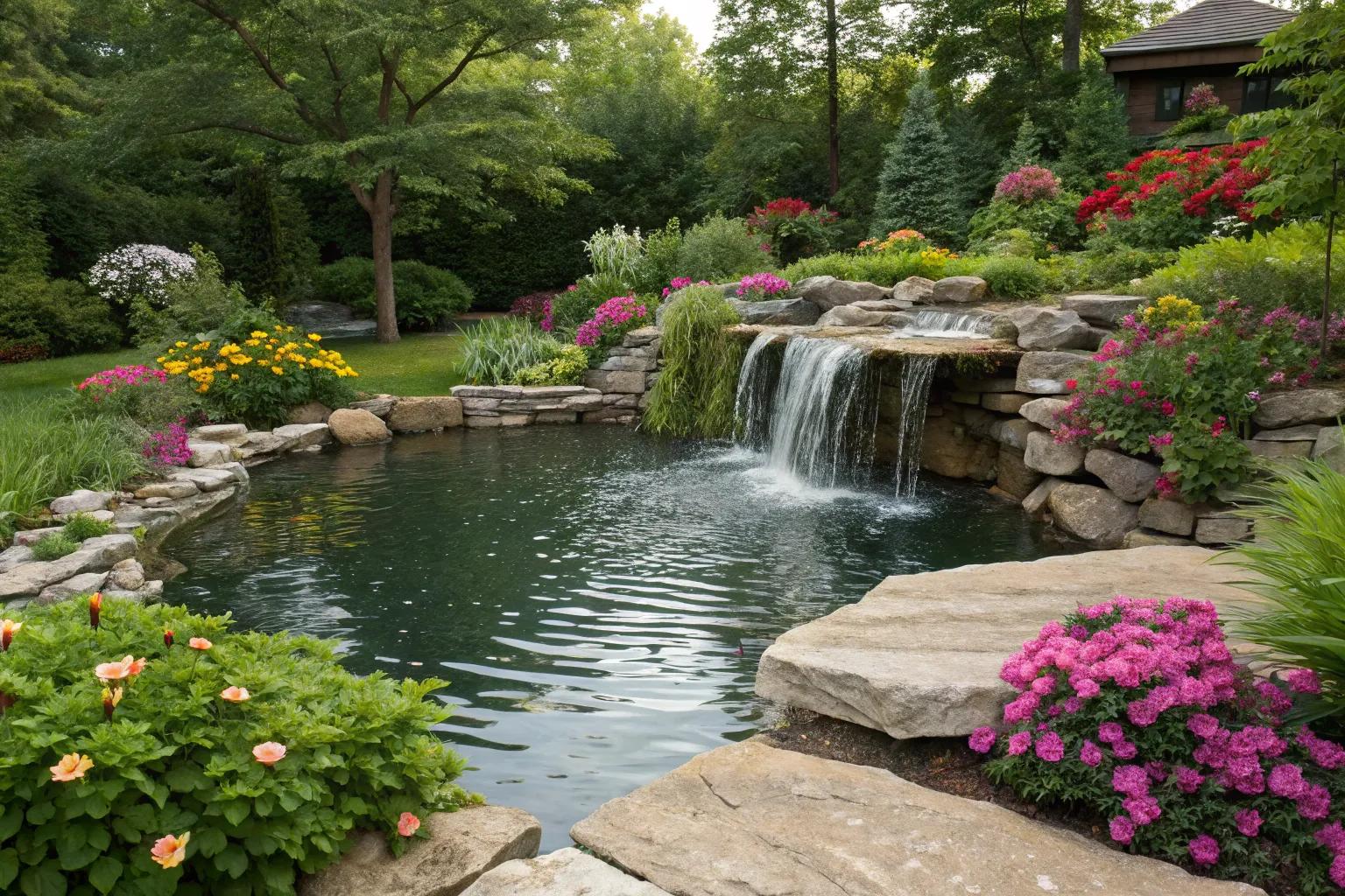 18 Inspiring Pond Waterfall Spillway Ideas