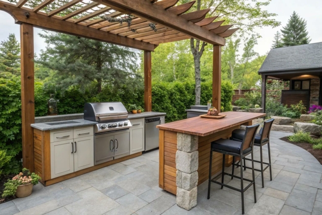 20+ Inspiring Outdoor Kitchen Roof Ideas