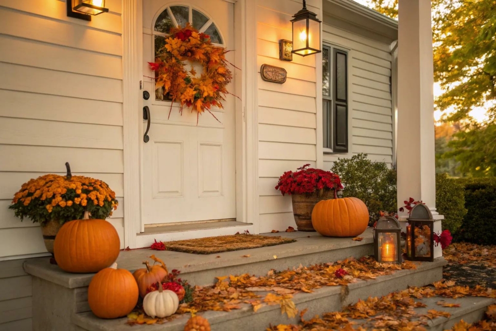 15+ Cozy Autumn Porch Decor Ideas for Your Front Entrance