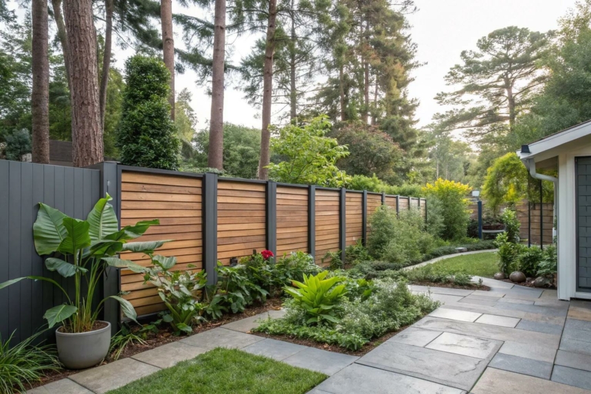 18+ Creative Fence Ideas for Sloped Yards