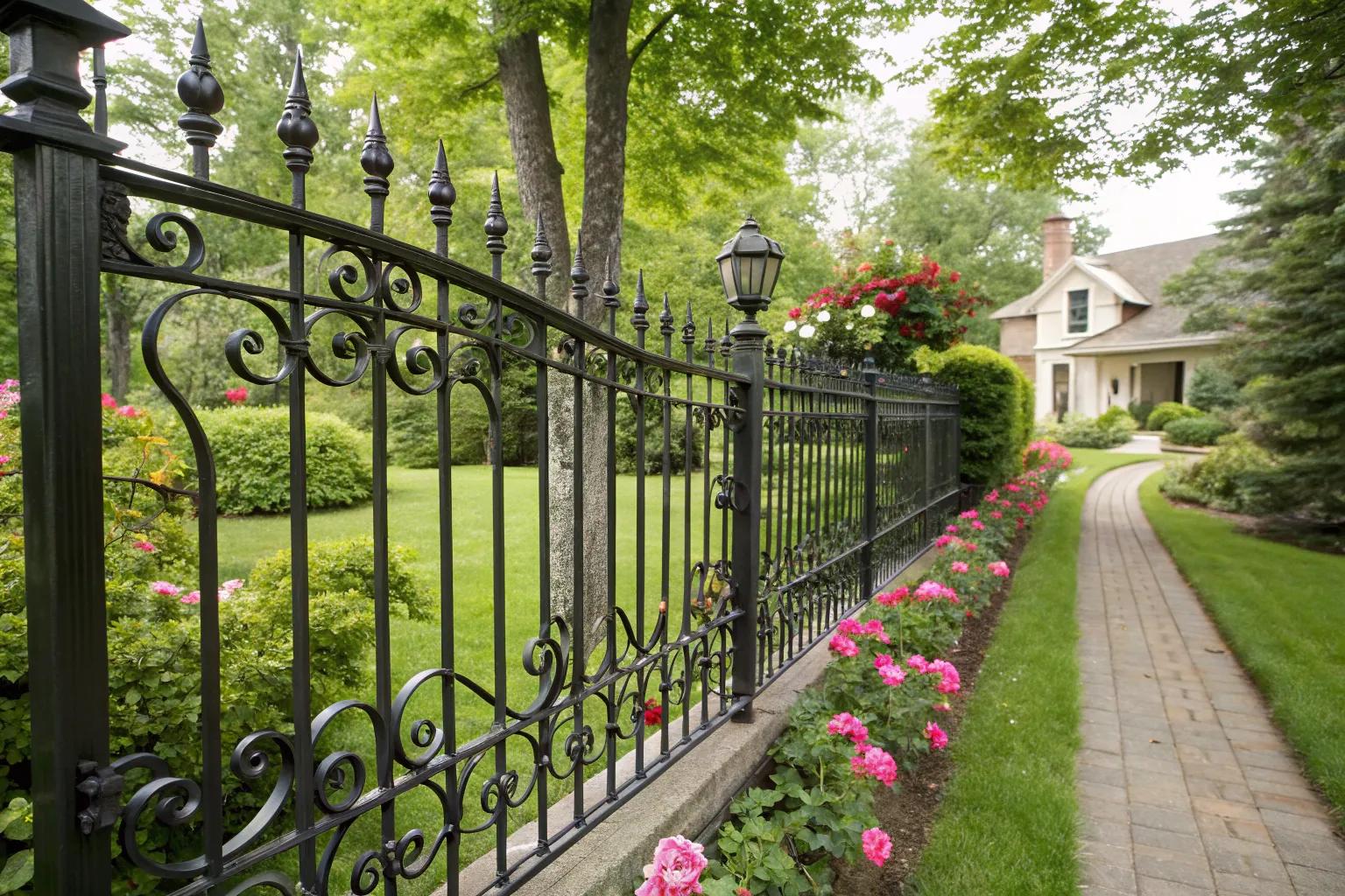 17 Stylish Privacy Wrought Iron Fence Ideas 17 Stylish Privacy Wrought Iron Fence Ideas