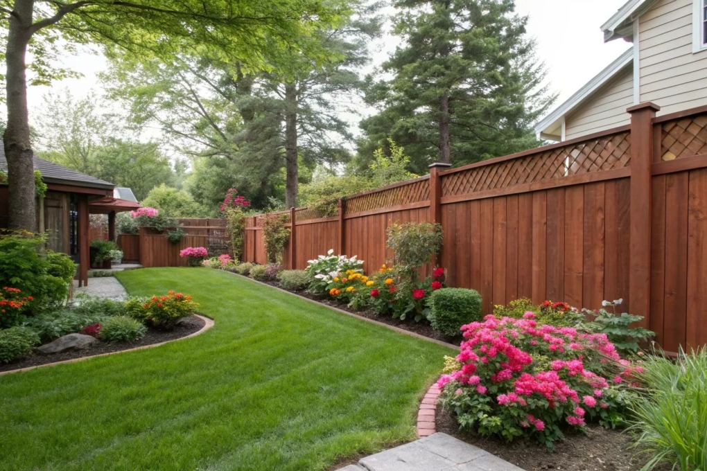 21+ Stunning Painted Wood Fence Ideas
