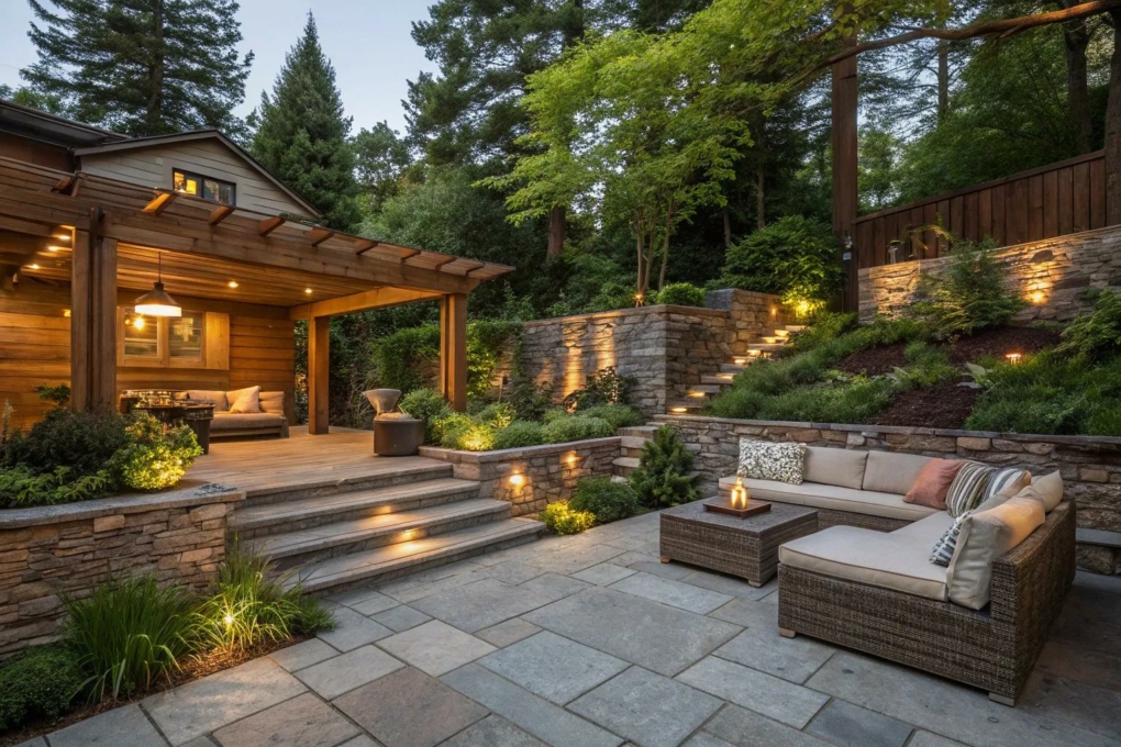 13+ Stylish Sunken Patio Ideas for a Cozy Outdoor Retreat