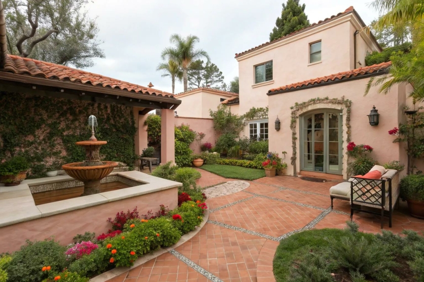 17+ Inspiring Spanish Style Backyard Landscaping Ideas