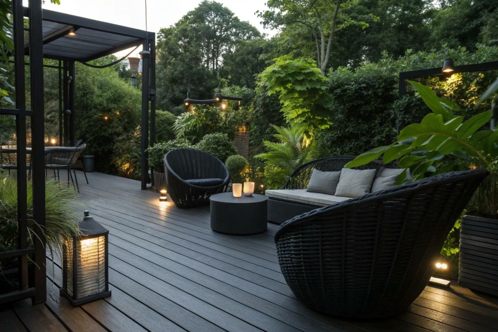 21+ Stylish Black Outdoor Deck Ideas to Inspire You