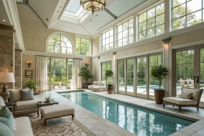 16+ Inspiring Interior Pool House Ideas