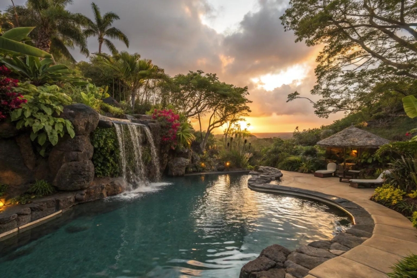 15+ Stunning Pool Waterfall Ideas to Transform Your Backyard