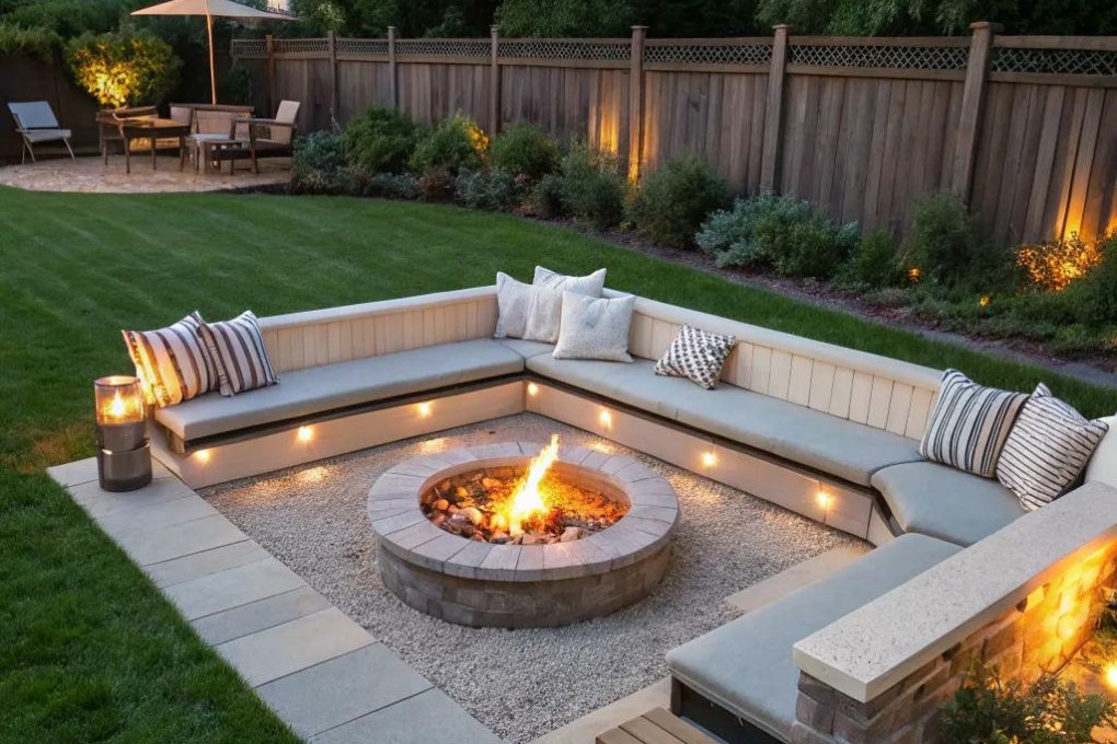 15 Simple Fire Pit Area Ideas For Cozy Evenings