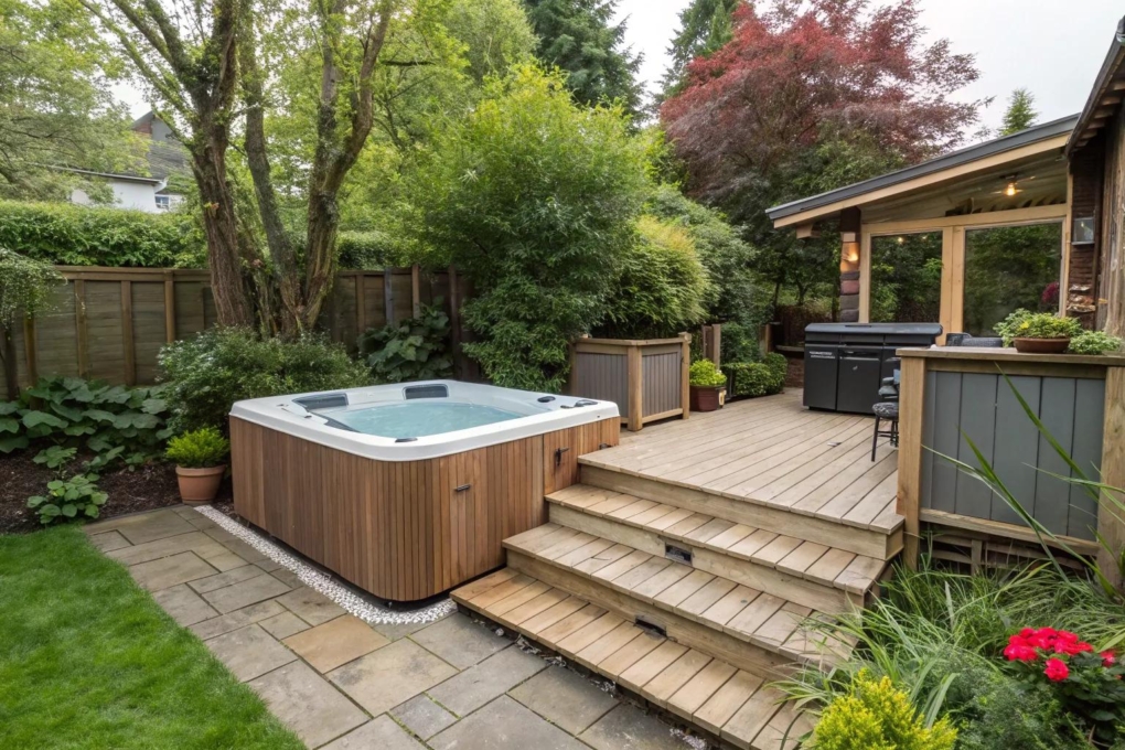 17+ Stylish Backyard Hot Tub Ideas on a Budget