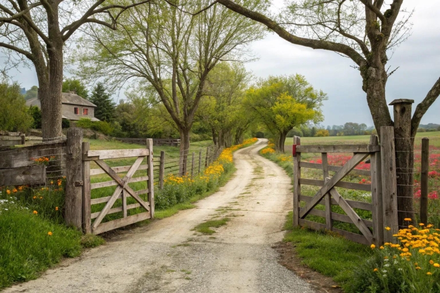 17+ Charming Rural Driveway Entrance Ideas