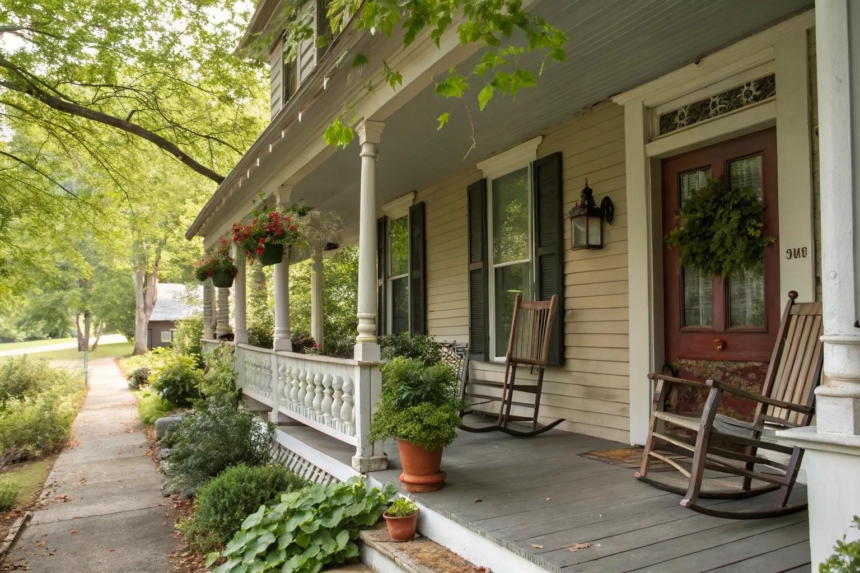 14+ Charming Old House Front Porch Ideas
