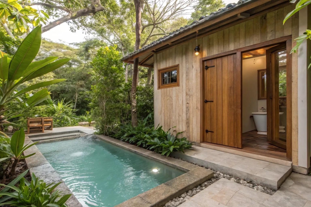 17+ Inspiring Small Outdoor Bathroom Ideas