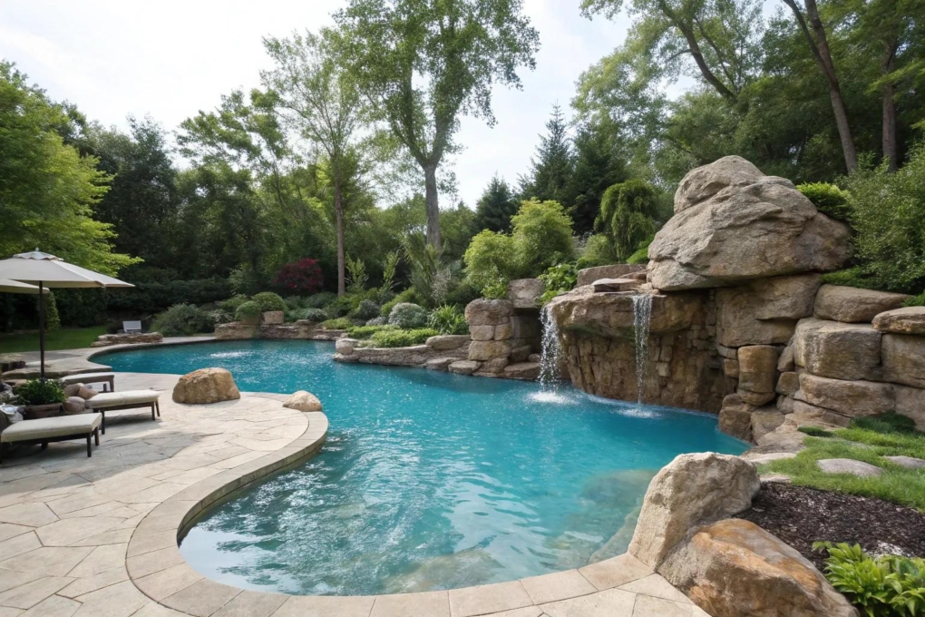 16+ Inspiring Pool Jumping Rock Ideas