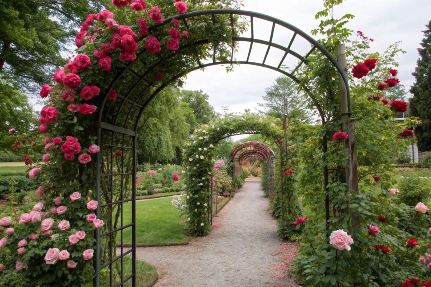 Picture of 16+ Stunning Metal Trellis Ideas for Your Garden