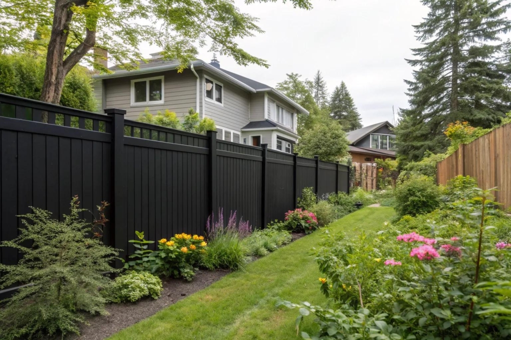 20+ Stylish Modern Black Wood Fence Ideas