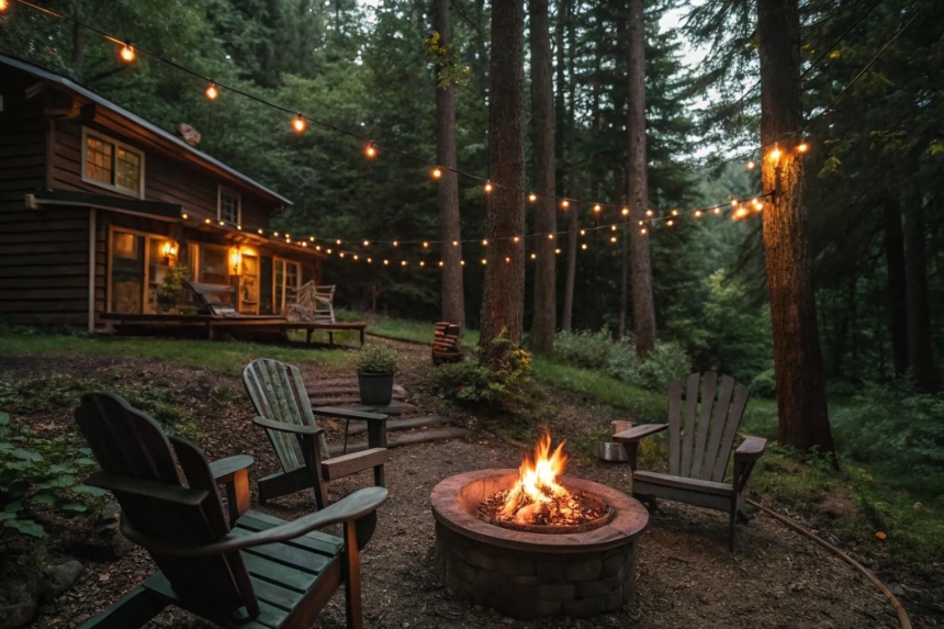 16+ Cozy Cabin Fire Pit Ideas for Your Outdoor Space