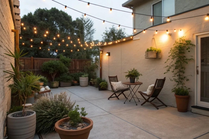 17+ Stylish Concrete Patio Ideas on a Budget