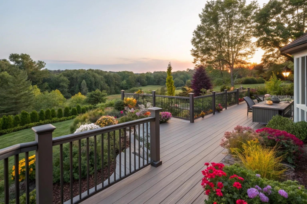 Elegant Privacy Deck Fence Photos