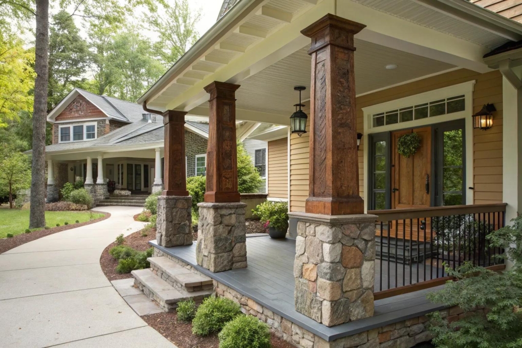 15+ Stunning Front Porch Pillar Ideas to Inspire You