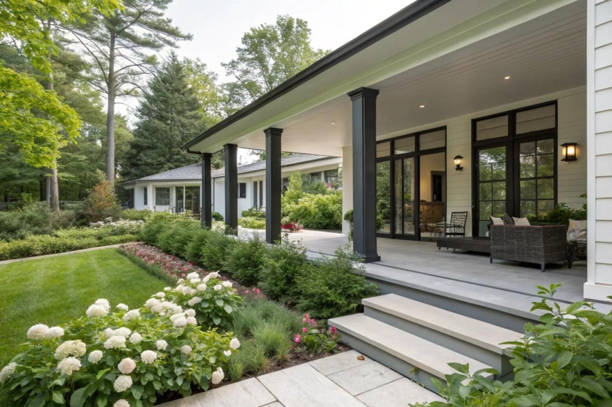 19+ Stylish Modern Front Porch Column Ideas
