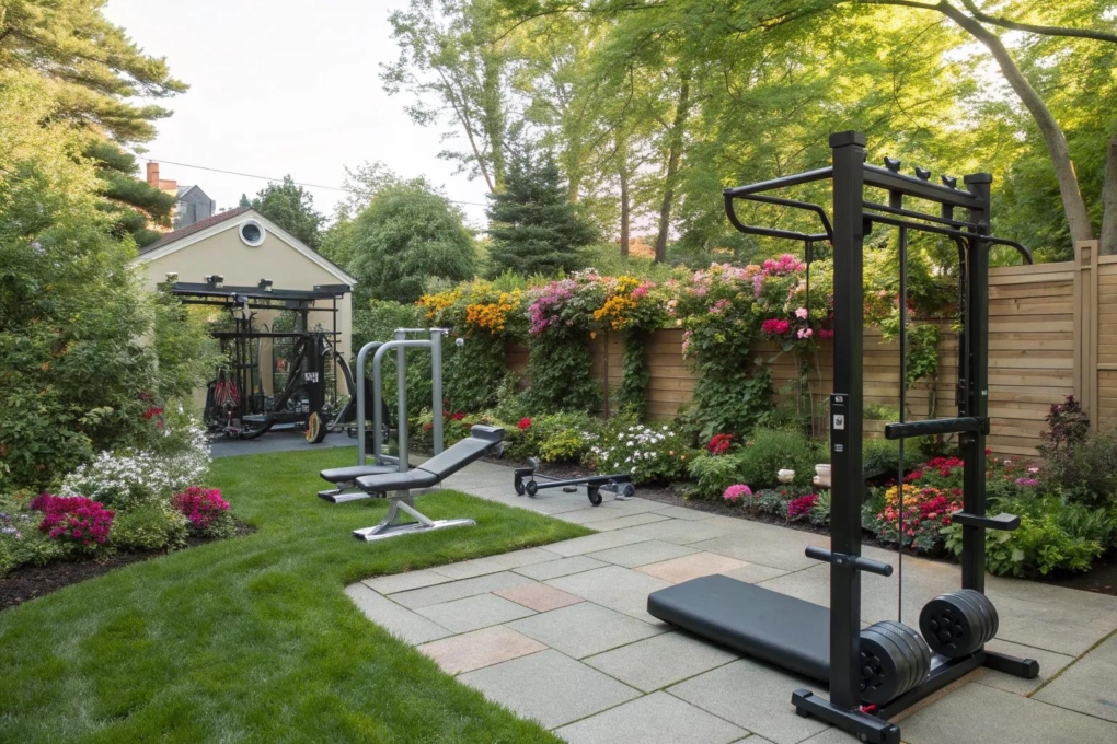 Penthouse Apartment Outdoor Gym Ideas photo