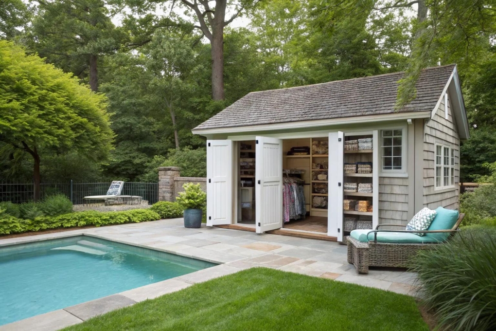 15+ Smart Pool House Storage Ideas
