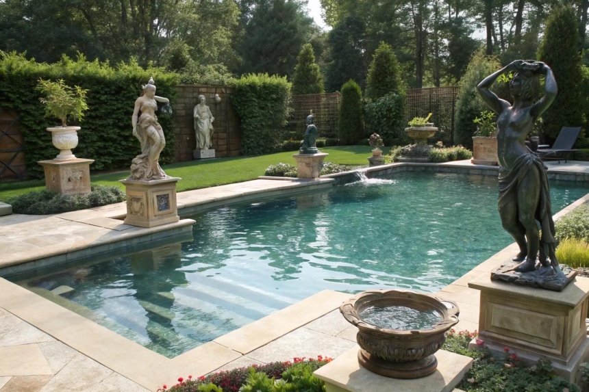 13+ Inspiring Pool Statue Ideas for Your Oasis
