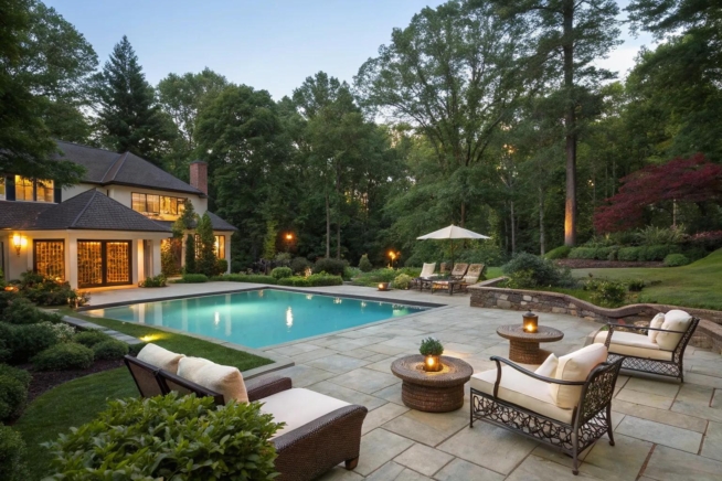 16+ Inspiring Big Backyard with Pool Ideas