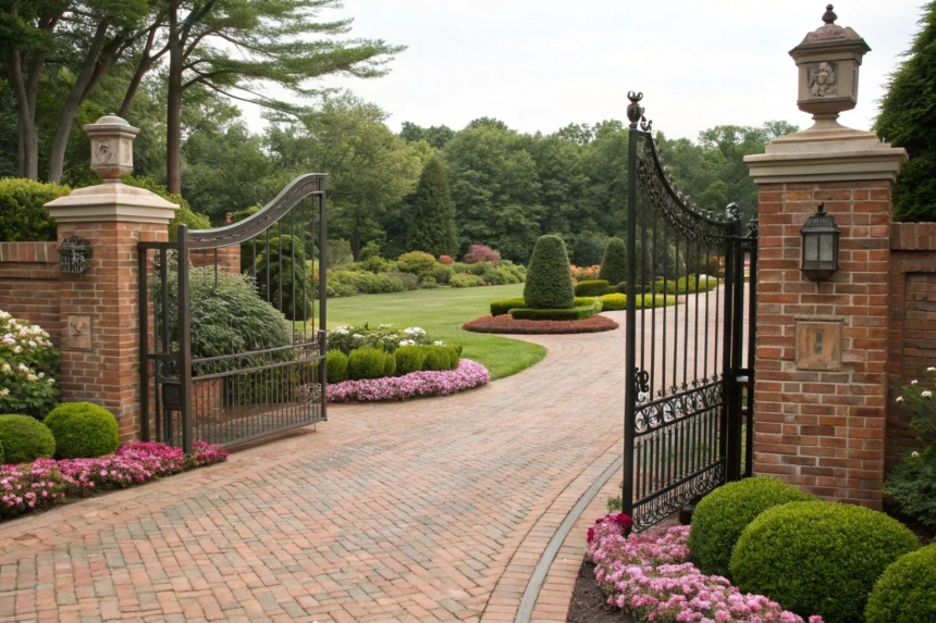 16+ Inspiring Brick Driveway Entrance Ideas