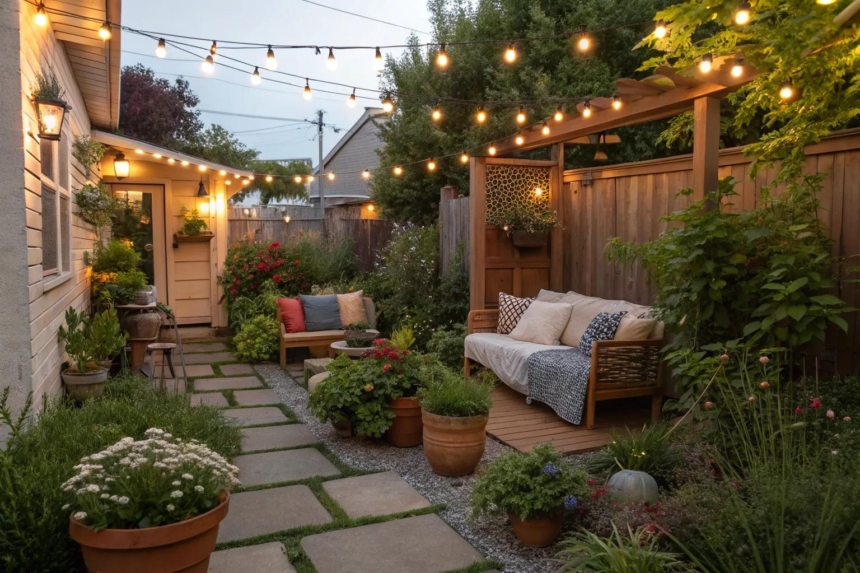 Picture of 16+ Inspiring Cheap Budget Small Garden Ideas