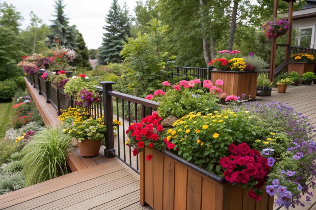 15+ Creative Deck Railing Planter Ideas