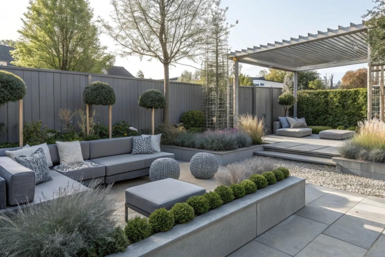18+ Inspiring Grey Garden Ideas for a Stylish Outdoor Space