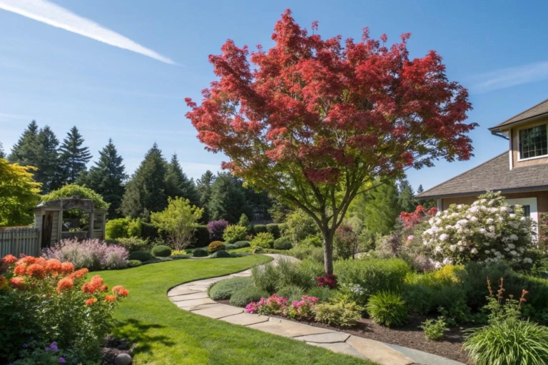 16+ Inspiring Maple Tree Landscaping Ideas