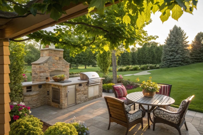 17+ Inspiring Outdoor Stone Grill Ideas