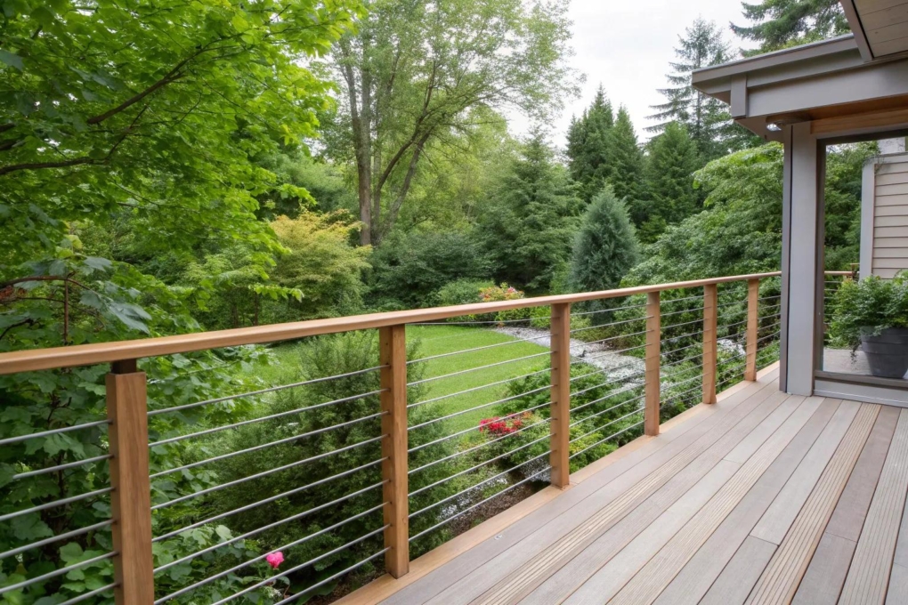 17+ Stylish Pressure-Treated Wood Deck Railing Ideas