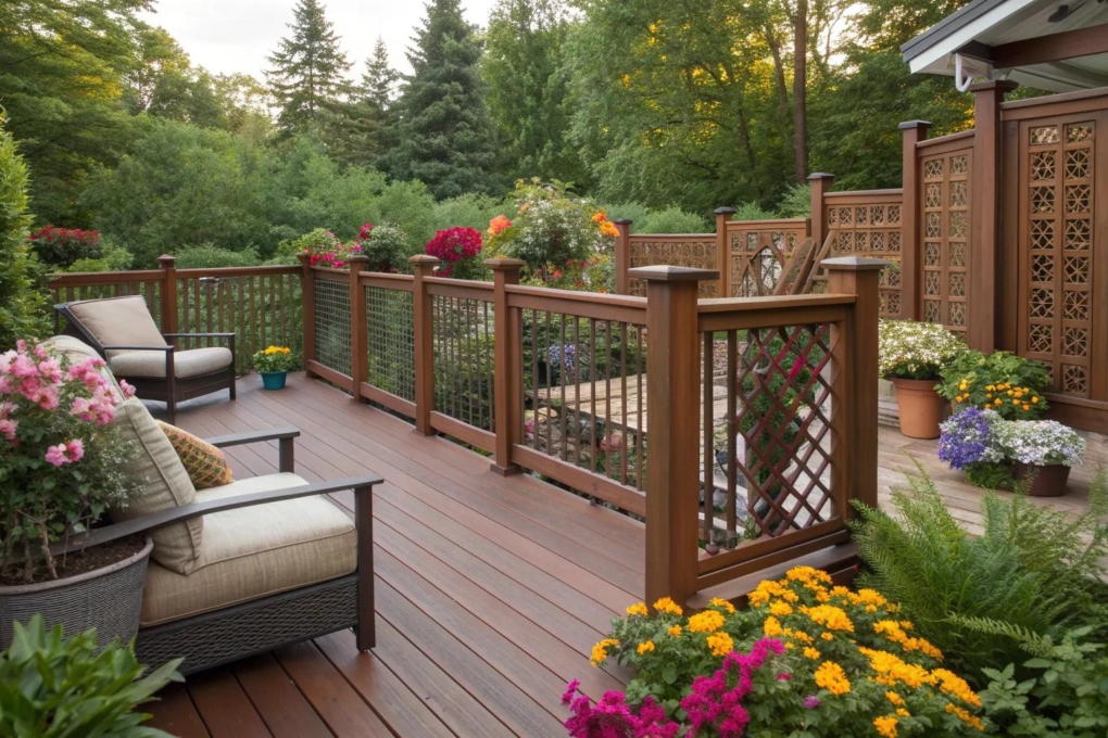 15+ Smart Privacy Railing Ideas for Your Deck