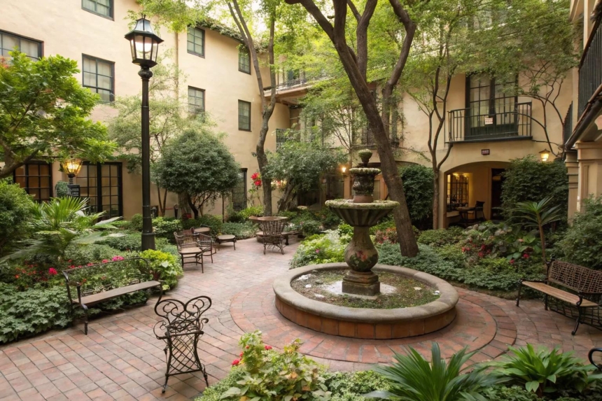 16+ Charming Small Courtyard Fountain Ideas