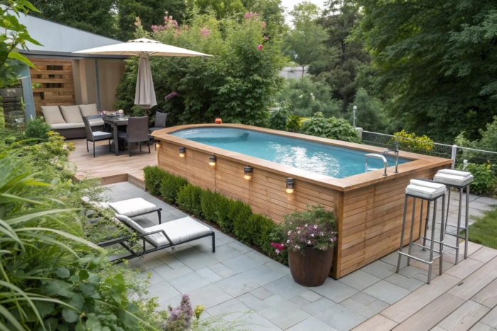 13+ Creative Semi Above Ground Pool Ideas