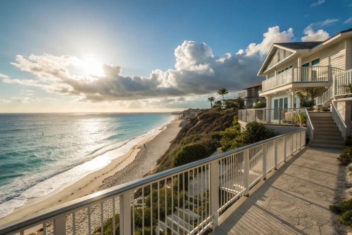 18+ Stylish Beach House Railing Ideas