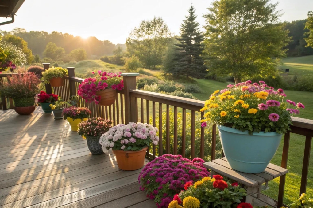 14+ Beautiful Deck Flower Ideas for a Vibrant Space