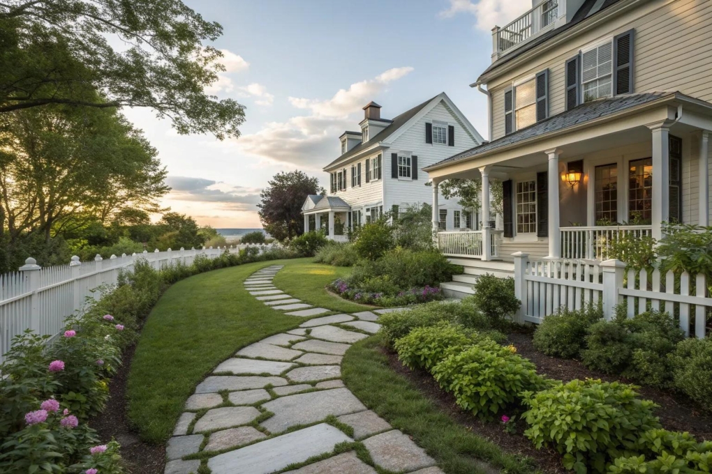 Front Yard New England Landscape Design